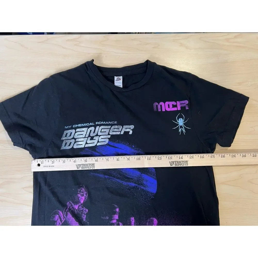 MY CHEMICAL ROMANCE Tee, Danger Days Planet T-shirt Size Small MCR EMO GRAPHIC